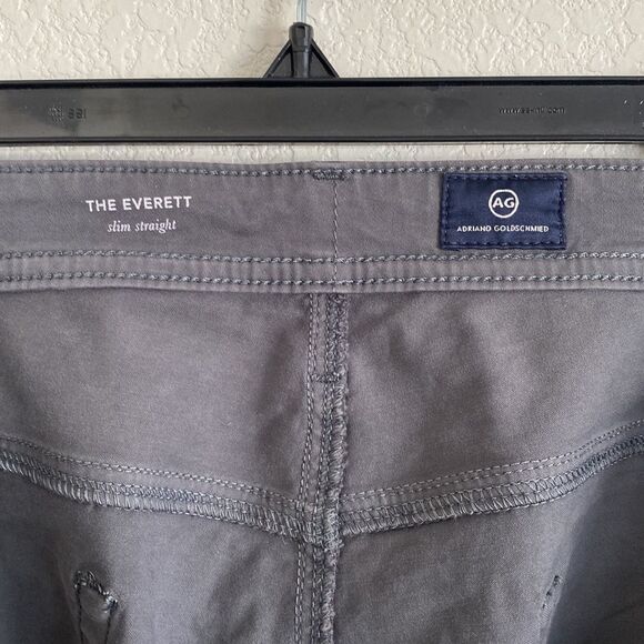 ADRIANO GOLDSCHMIED Men’s “The Everett” Slim Straight Gray Jeans Size 40” x 30” - Picture 4 of 6